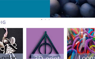 Skiss för ny hemsida för e-handeln. 2015